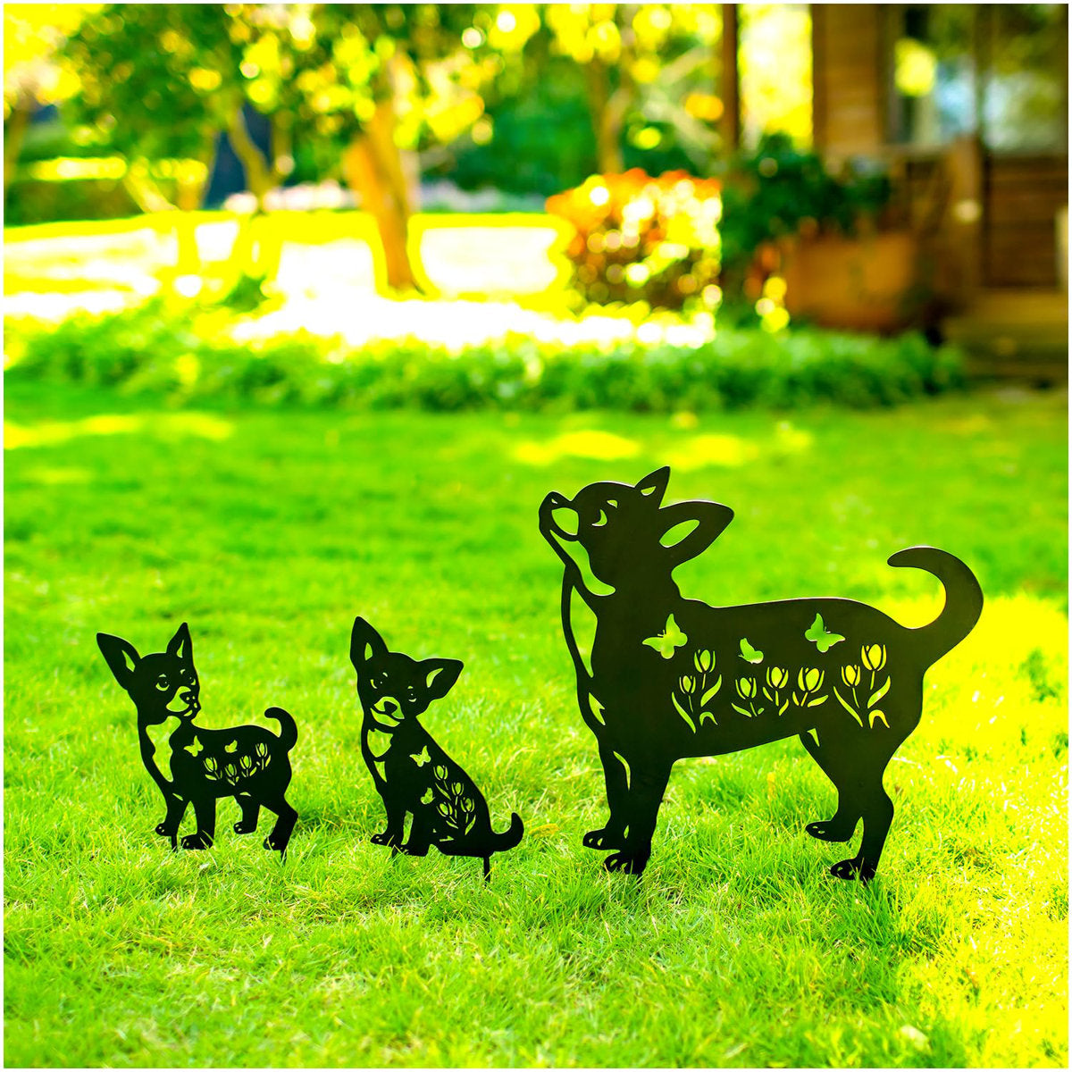🐾Dachshund Rust Proof Metal Garden Stakes - Outdoor for Yard & Patio🍂