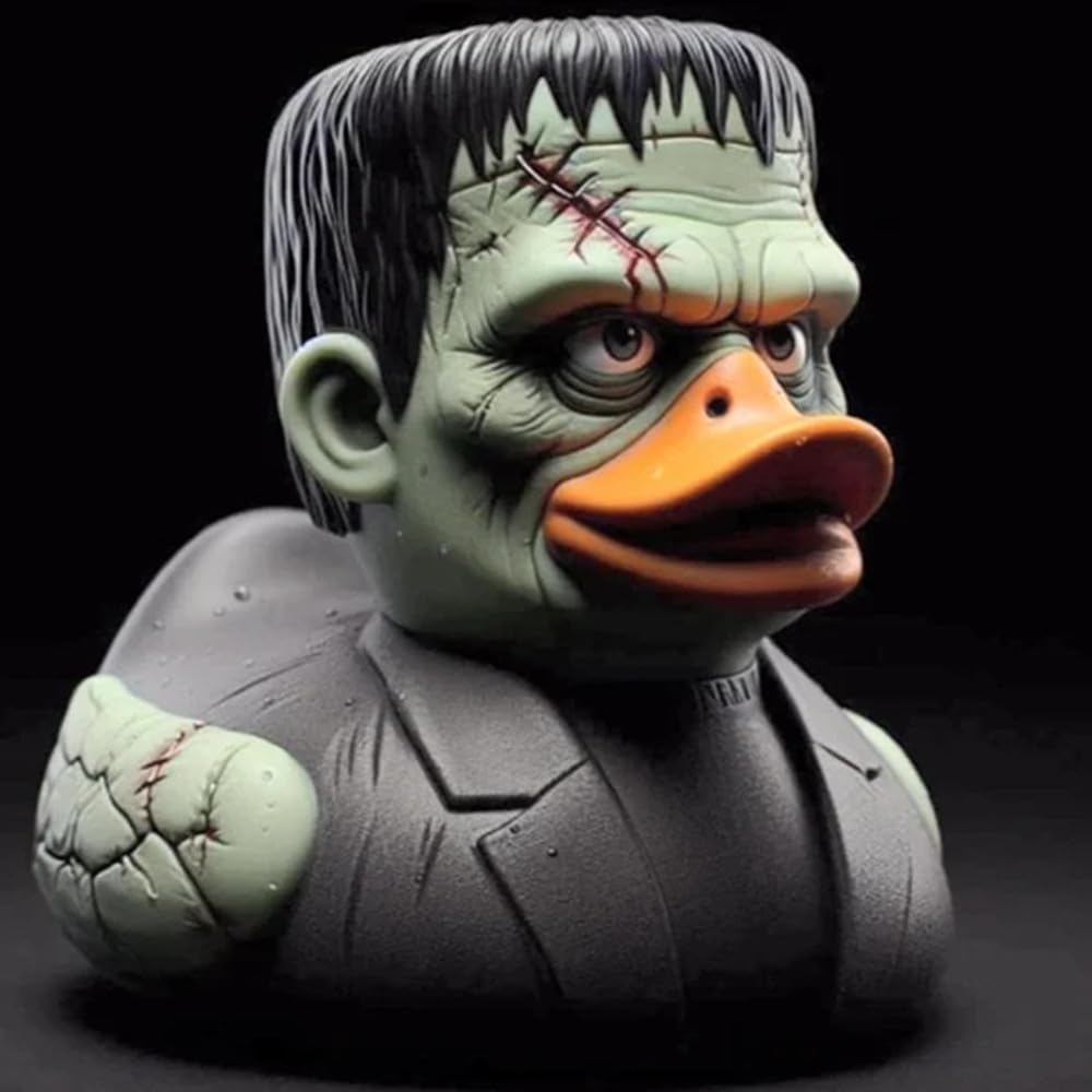 🦆EROCK Punk Duck Goth Resin Duck