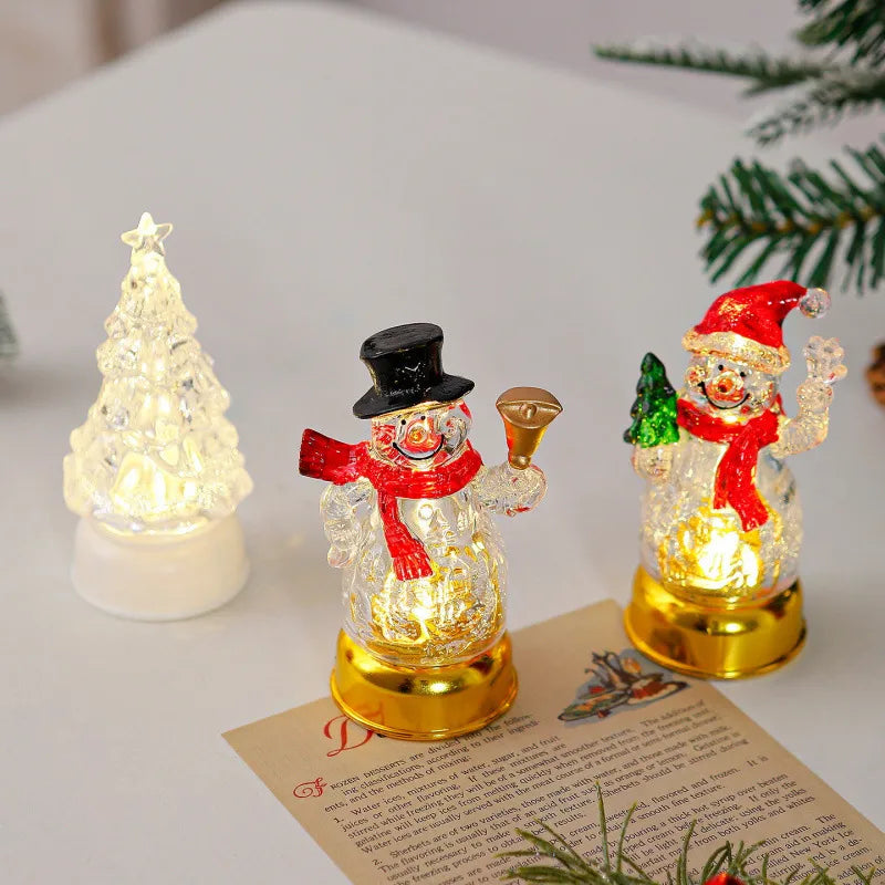 🎄✨Luminous Santa Claus Snowman Tabletop Decorations Night Lamp （3set）