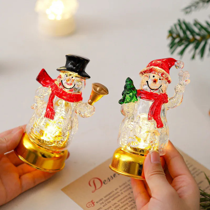 🎄✨Luminous Santa Claus Snowman Tabletop Decorations Night Lamp （3set）