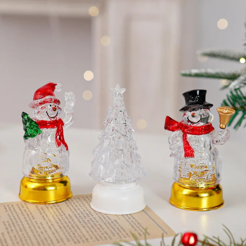 🎄✨Luminous Santa Claus Snowman Tabletop Decorations Night Lamp （3set）