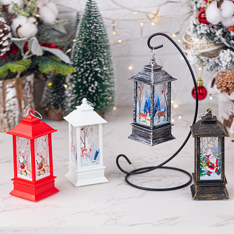 🎄🎁Christmas Lantern Candlestick Lamp christmas Decoration night Light（4pack）