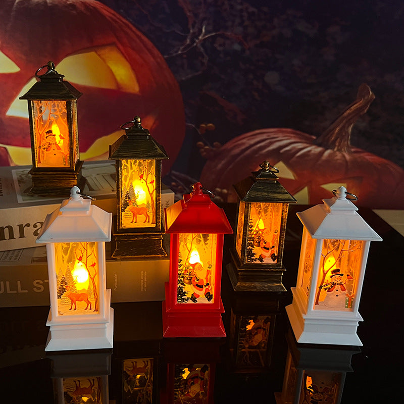 🎄🎁Christmas Lantern Candlestick Lamp christmas Decoration night Light（4pack）