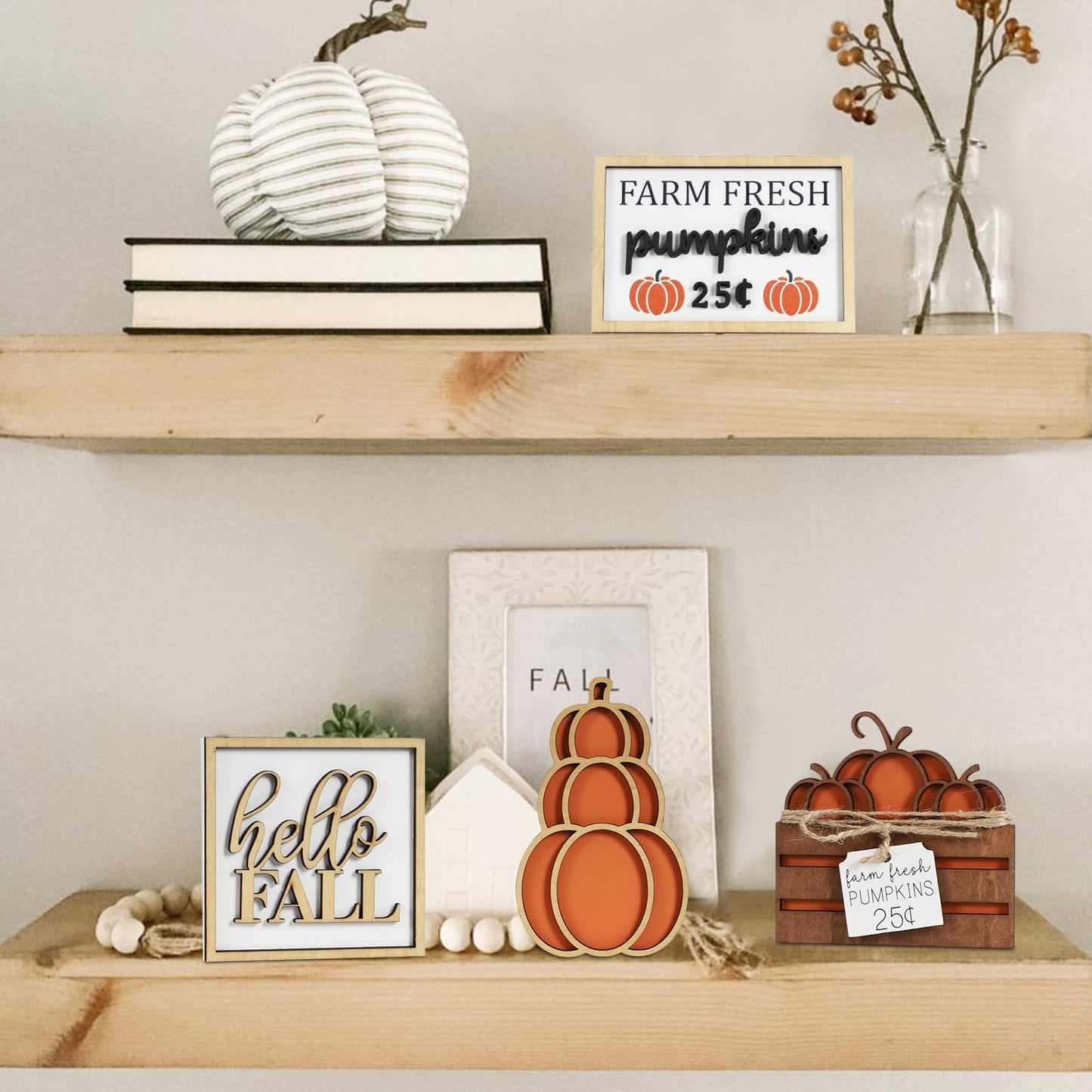 👻6PCS Halloween Tiered Tray Decor(Tiered Tray NOT Included)