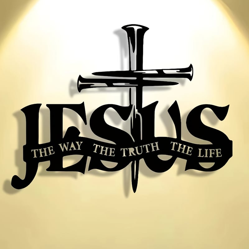 ✝️Jesus & Cross Design Wall Art (12 x 9 inches)