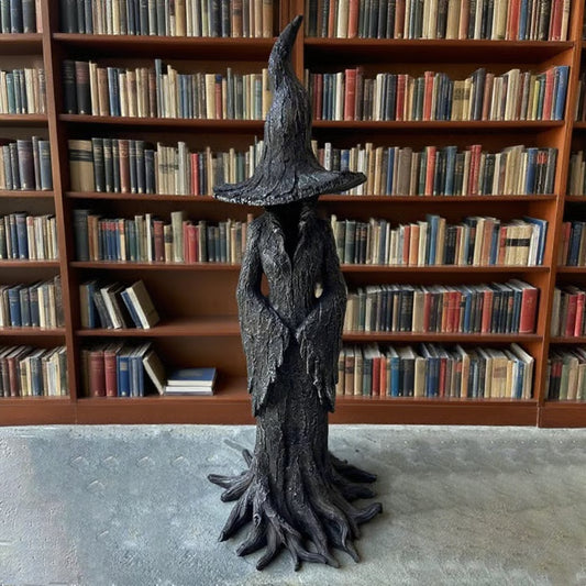 🔥🧙‍♀️💫Hand-Painted Enchanting Witch Statue-20IN