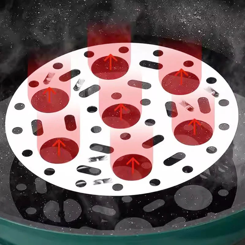 👨‍🍳Silver Stainless Steel Steamer Rack with Stand for Cooking