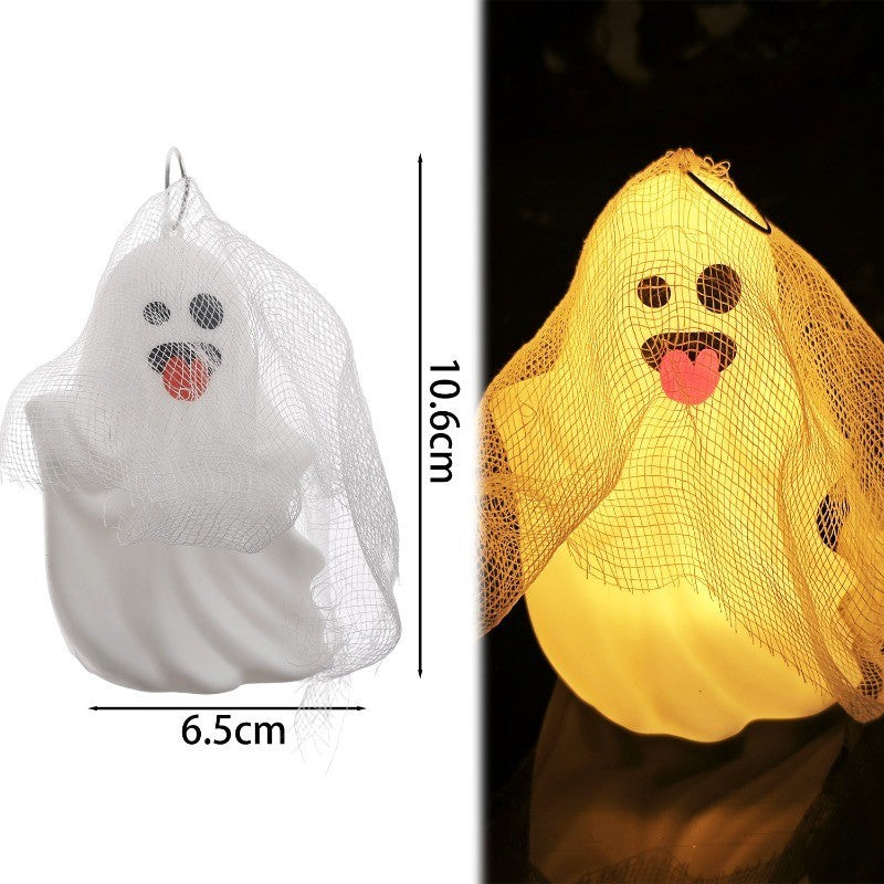 4 Pack Halloween Ghost Night Lights - Expressional Spooky Spirits with Warm Glow