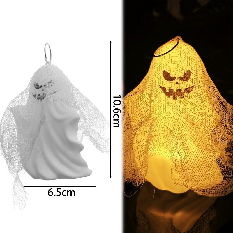 4 Pack Halloween Ghost Night Lights - Expressional Spooky Spirits with Warm Glow